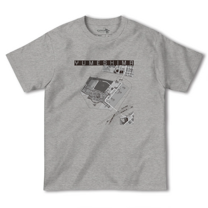 【夢洲（大阪府）】地図柄ヘビーウェイトTシャツ