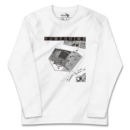 【夢洲（大阪府）】地図柄ロングスリーブTシャツ