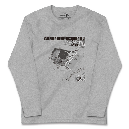 【夢洲（大阪府）】地図柄ロングスリーブTシャツ