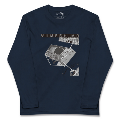 【夢洲（大阪府）】地図柄ロングスリーブTシャツ