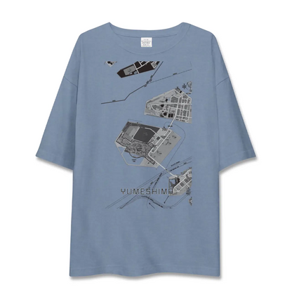 【夢洲（大阪府）】地図柄ビッグシルエットTシャツ