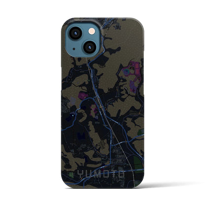 【湯本（福島県）】地図柄iPhoneケース（バックカバータイプ）