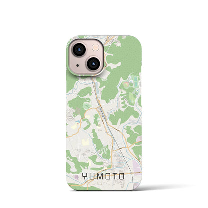 【湯本（福島県）】地図柄iPhoneケース（バックカバータイプ）