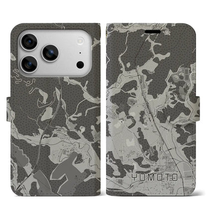 【湯本（福島県）】地図柄iPhoneケース（手帳タイプ）