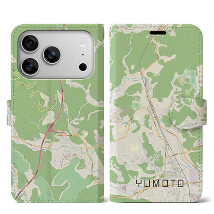 【湯本（福島県）】地図柄iPhoneケース（手帳タイプ）