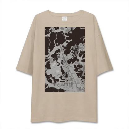 【湯本（福島県）】地図柄ビッグシルエットTシャツ