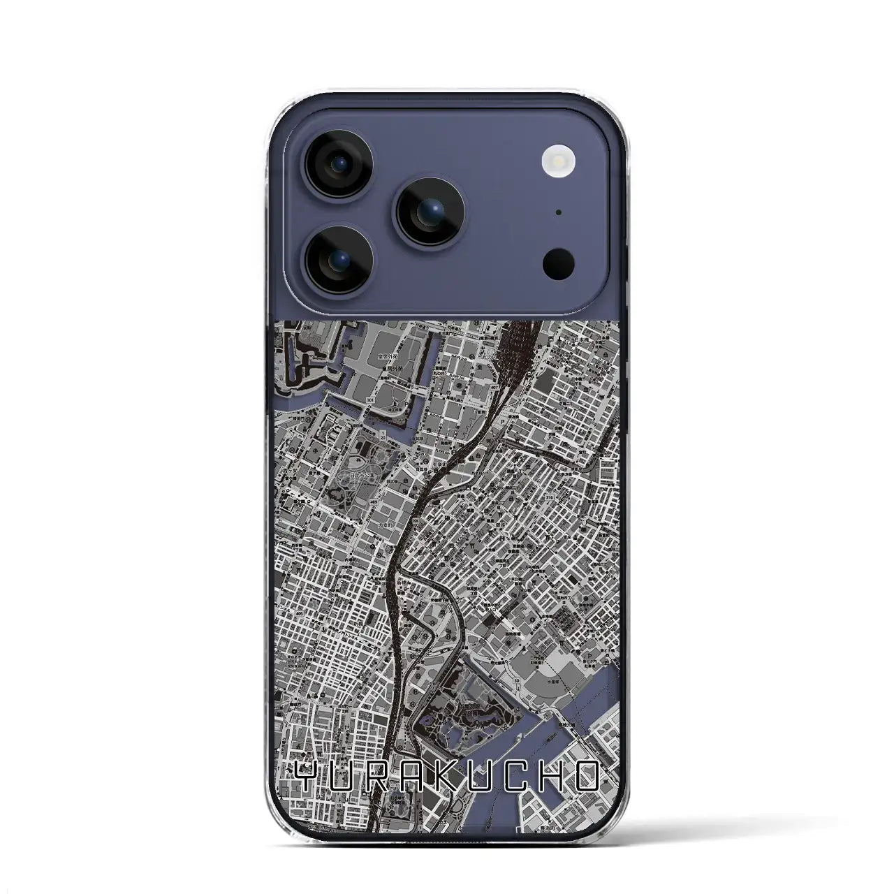 【有楽町（東京都）】地図柄iPhoneケース（クリアタイプ）