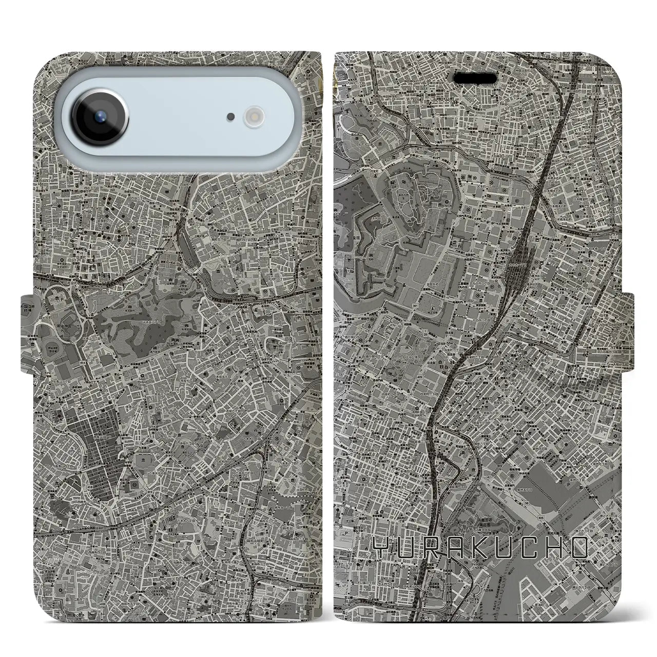 【有楽町（東京都）】地図柄iPhoneケース（手帳タイプ）