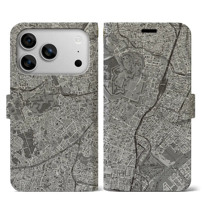 【有楽町（東京都）】地図柄iPhoneケース（手帳タイプ）