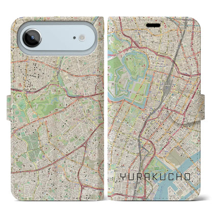 【有楽町（東京都）】地図柄iPhoneケース（手帳タイプ）