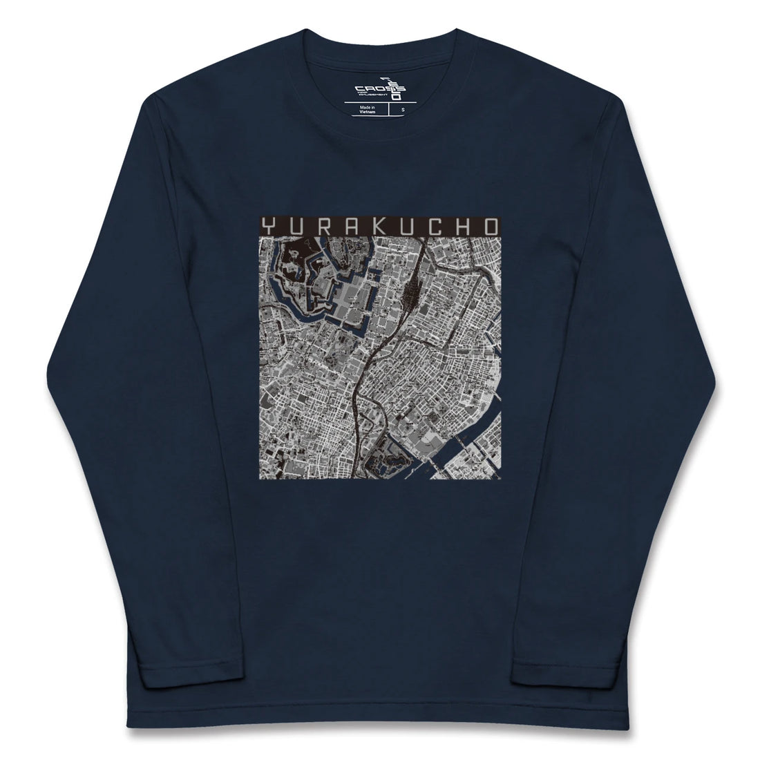 【有楽町（東京都）】地図柄ロングスリーブTシャツ