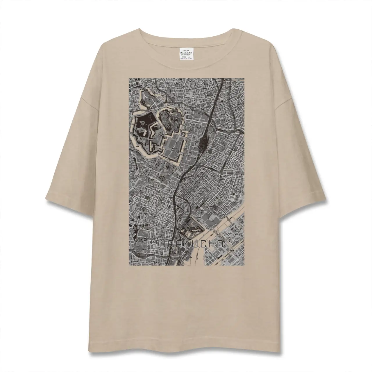 【有楽町（東京都）】地図柄ビッグシルエットTシャツ