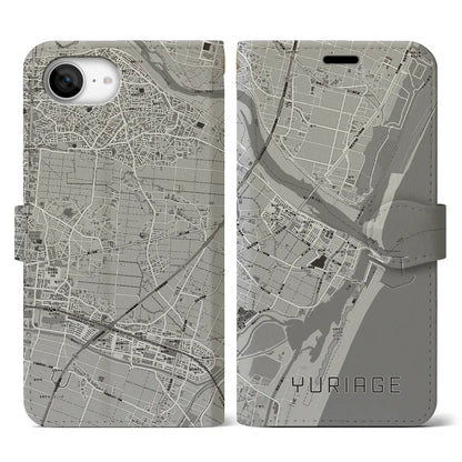 【閖上（宮城県）】地図柄iPhoneケース（手帳タイプ）