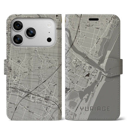 【閖上（宮城県）】地図柄iPhoneケース（手帳タイプ）