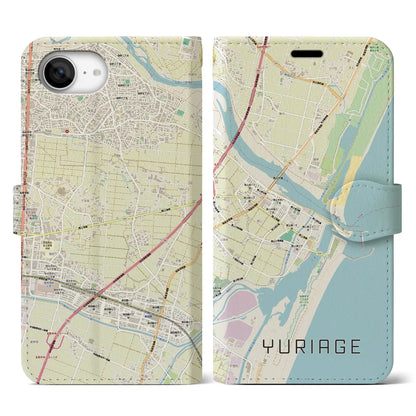 【閖上（宮城県）】地図柄iPhoneケース（手帳タイプ）