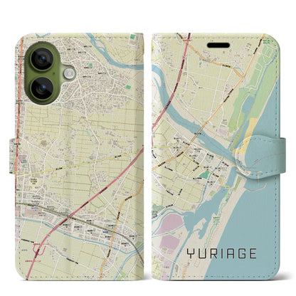 【閖上（宮城県）】地図柄iPhoneケース（手帳タイプ）