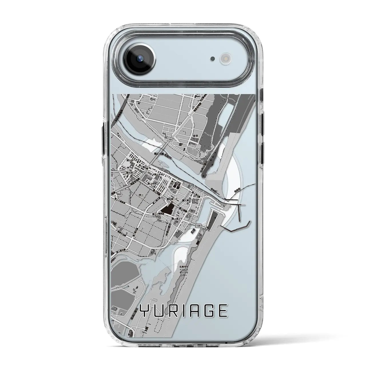 【閖上（宮城県）】地図柄iPhoneケース（MagSafeタイプ）