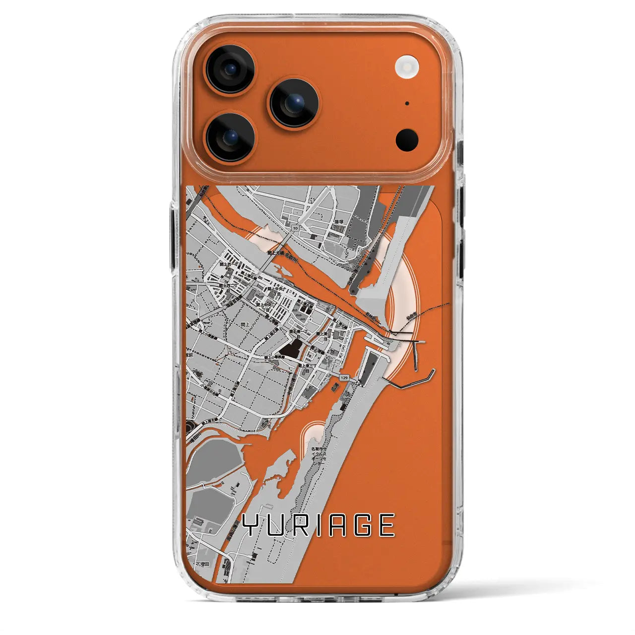 【閖上（宮城県）】地図柄iPhoneケース（MagSafeタイプ）