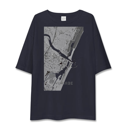 【閖上（宮城県）】地図柄ビッグシルエットTシャツ