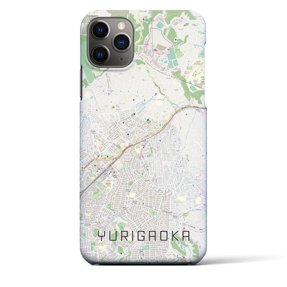 【百合ヶ丘（神奈川県）】地図柄iPhoneケース（バックカバータイプ）