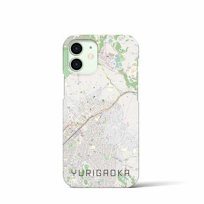 【百合ヶ丘（神奈川県）】地図柄iPhoneケース（バックカバータイプ）