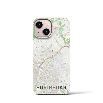 【百合ヶ丘（神奈川県）】地図柄iPhoneケース（バックカバータイプ）