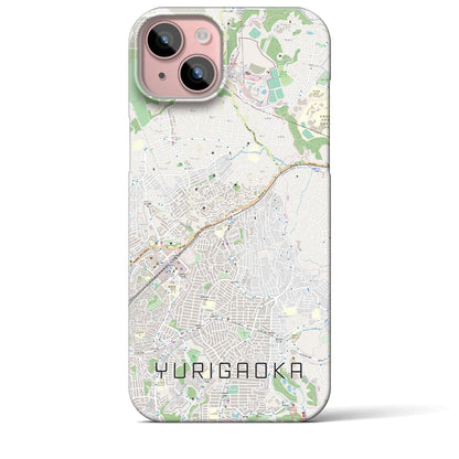 【百合ヶ丘（神奈川県）】地図柄iPhoneケース（バックカバータイプ）