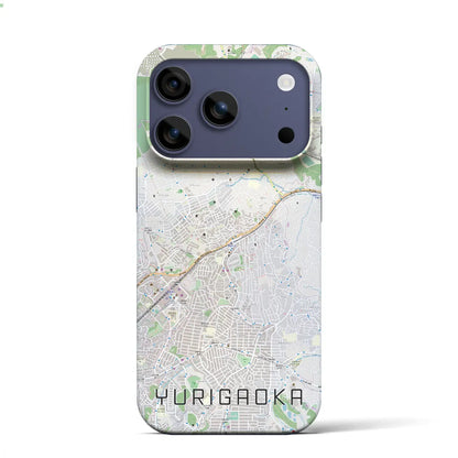 【百合ヶ丘（神奈川県）】地図柄iPhoneケース（バックカバータイプ）