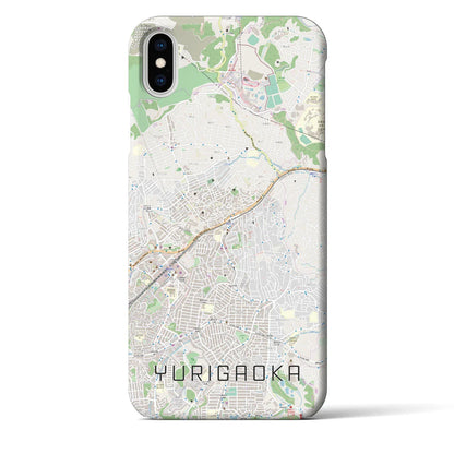 【百合ヶ丘（神奈川県）】地図柄iPhoneケース（バックカバータイプ）