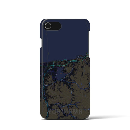 【湯梨浜（鳥取県）】地図柄iPhoneケース（バックカバータイプ）