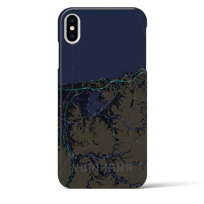 【湯梨浜（鳥取県）】地図柄iPhoneケース（バックカバータイプ）