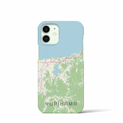 【湯梨浜（鳥取県）】地図柄iPhoneケース（バックカバータイプ）