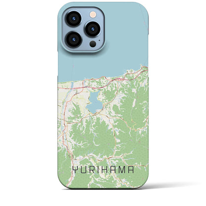 【湯梨浜（鳥取県）】地図柄iPhoneケース（バックカバータイプ）