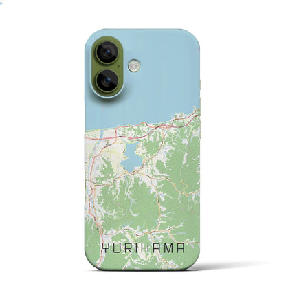 【湯梨浜（鳥取県）】地図柄iPhoneケース（バックカバータイプ）