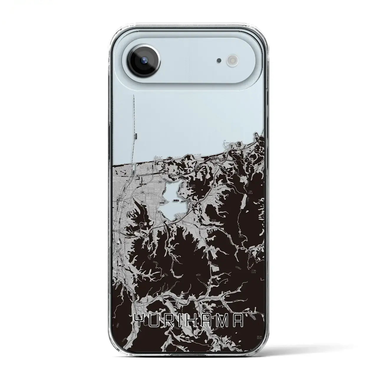 【湯梨浜（鳥取県）】地図柄iPhoneケース（クリアタイプ）