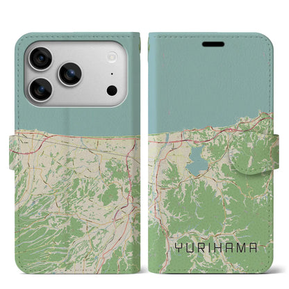 【湯梨浜（鳥取県）】地図柄iPhoneケース（手帳タイプ）