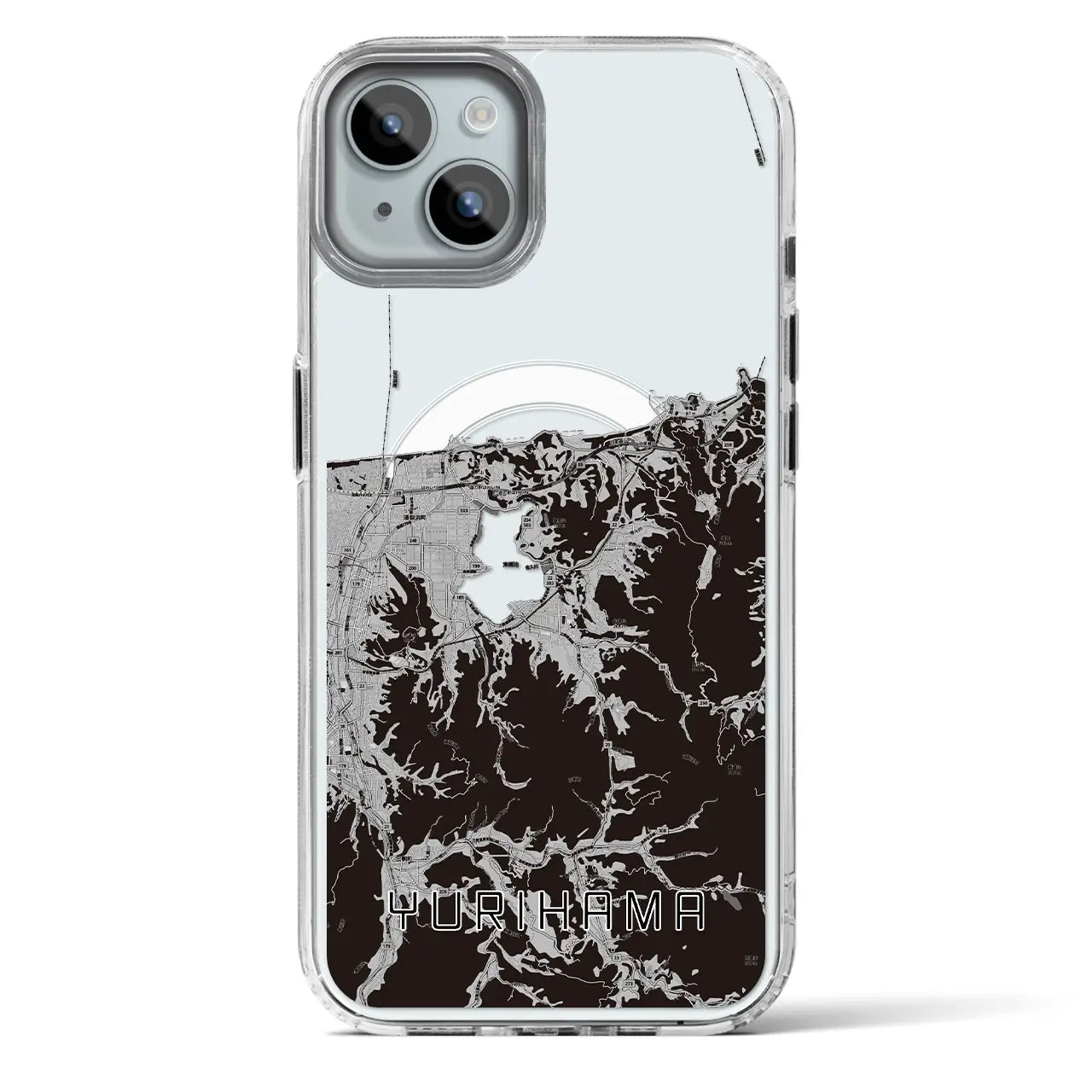 【湯梨浜（鳥取県）】地図柄iPhoneケース（MagSafeタイプ）