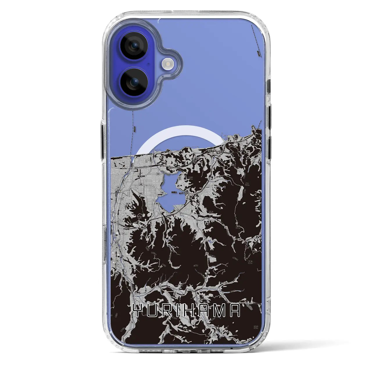 【湯梨浜（鳥取県）】地図柄iPhoneケース（MagSafeタイプ）