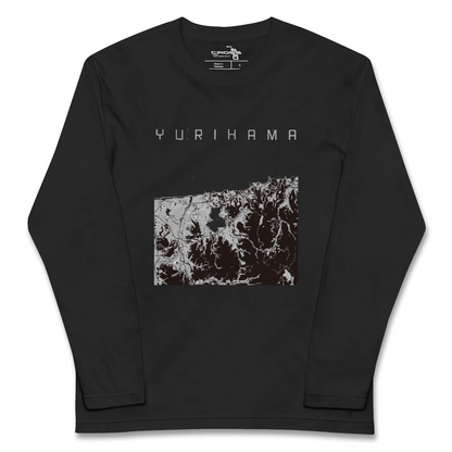 【湯梨浜（鳥取県）】地図柄ロングスリーブTシャツ