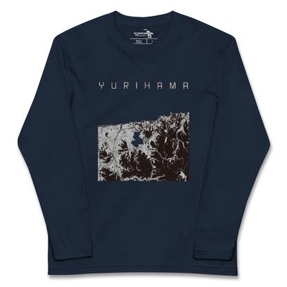 【湯梨浜（鳥取県）】地図柄ロングスリーブTシャツ