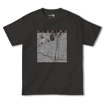 【湯島（東京都）】地図柄ヘビーウェイトTシャツ