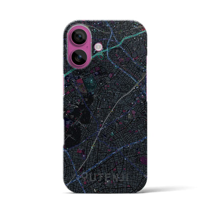 【祐天寺（東京都）】地図柄iPhoneケース（バックカバータイプ）