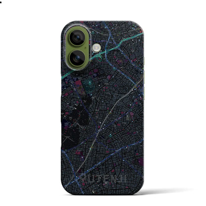 【祐天寺（東京都）】地図柄iPhoneケース（バックカバータイプ）