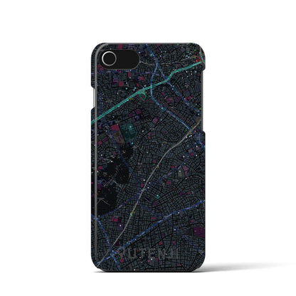 【祐天寺（東京都）】地図柄iPhoneケース（バックカバータイプ）