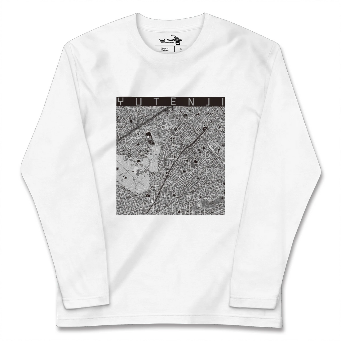 【祐天寺(東京都)】地図柄ロングスリーブTシャツ
