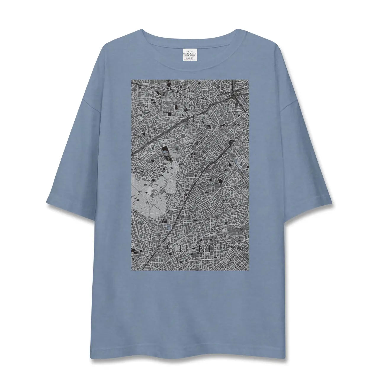 【祐天寺（東京都）】地図柄ビッグシルエットTシャツ