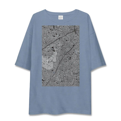 【祐天寺（東京都）】地図柄ビッグシルエットTシャツ