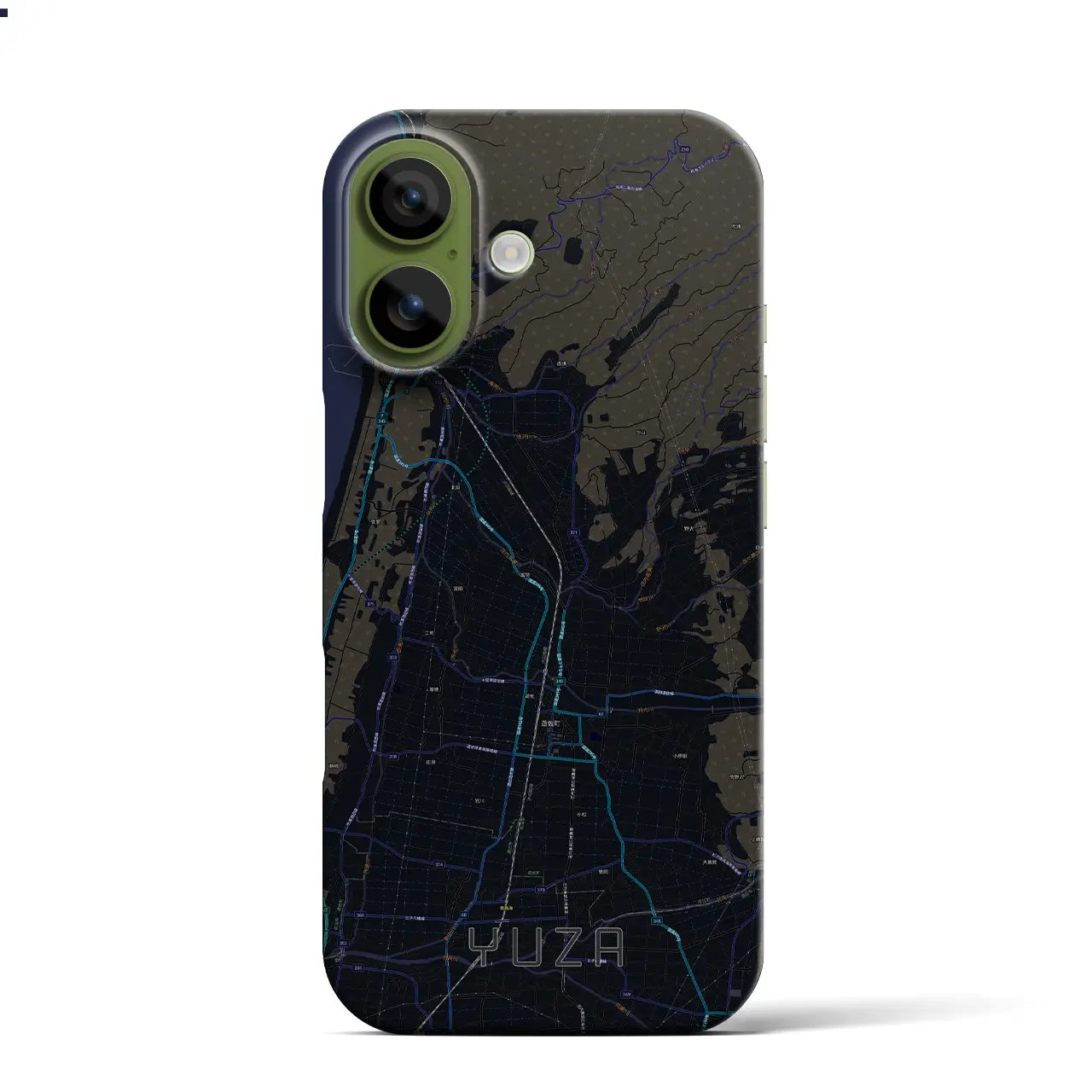 【遊佐（山形県）】地図柄iPhoneケース（バックカバータイプ）