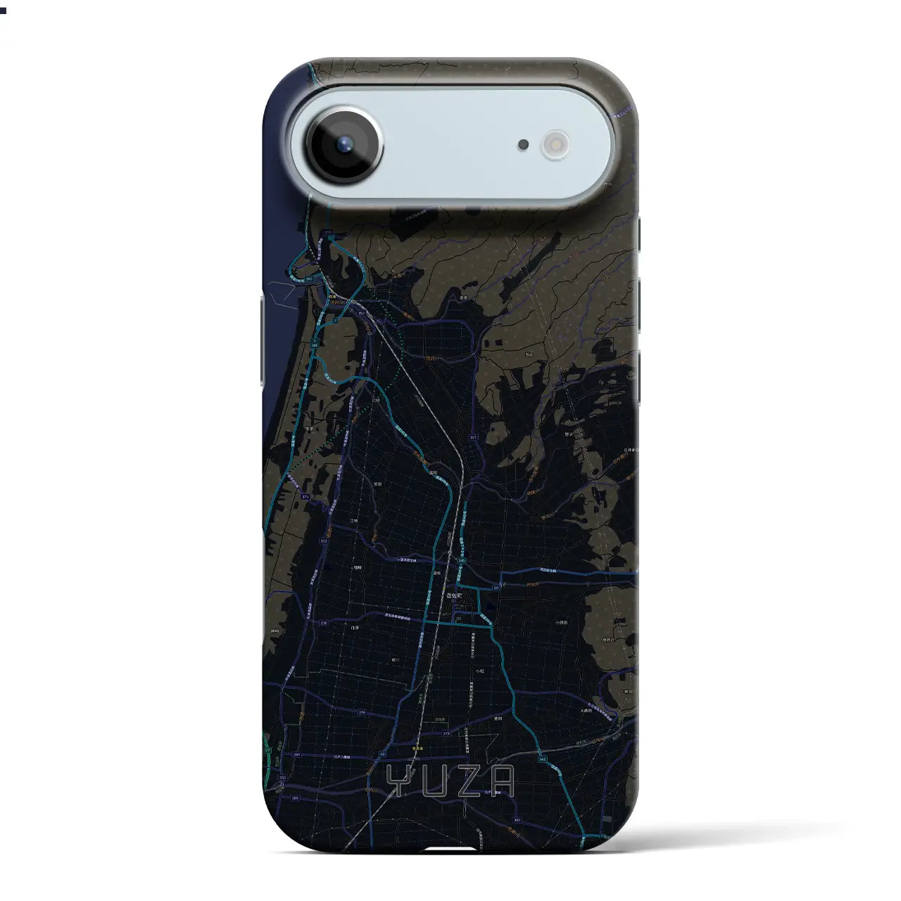 【遊佐（山形県）】地図柄iPhoneケース（バックカバータイプ）