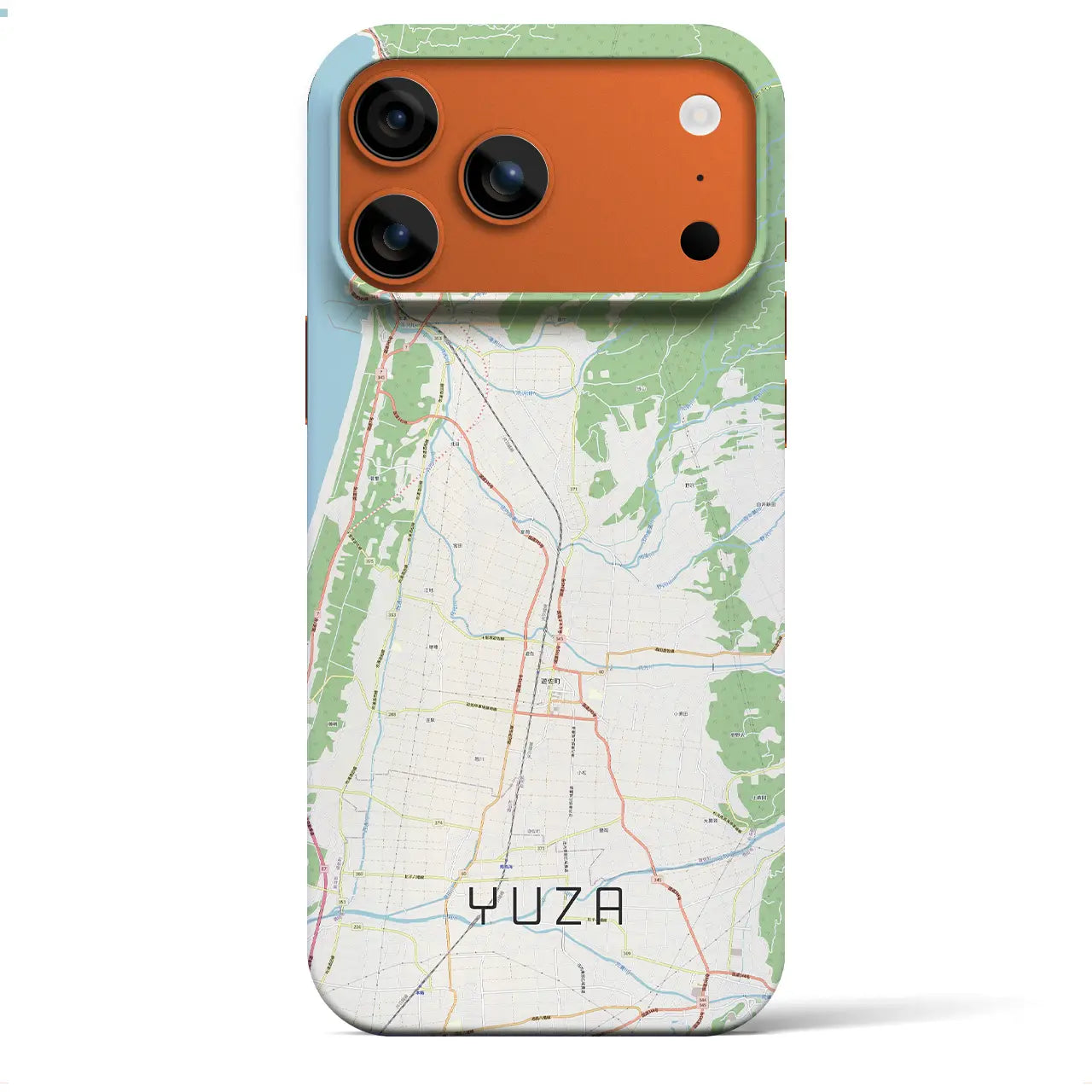 【遊佐（山形県）】地図柄iPhoneケース（バックカバータイプ）